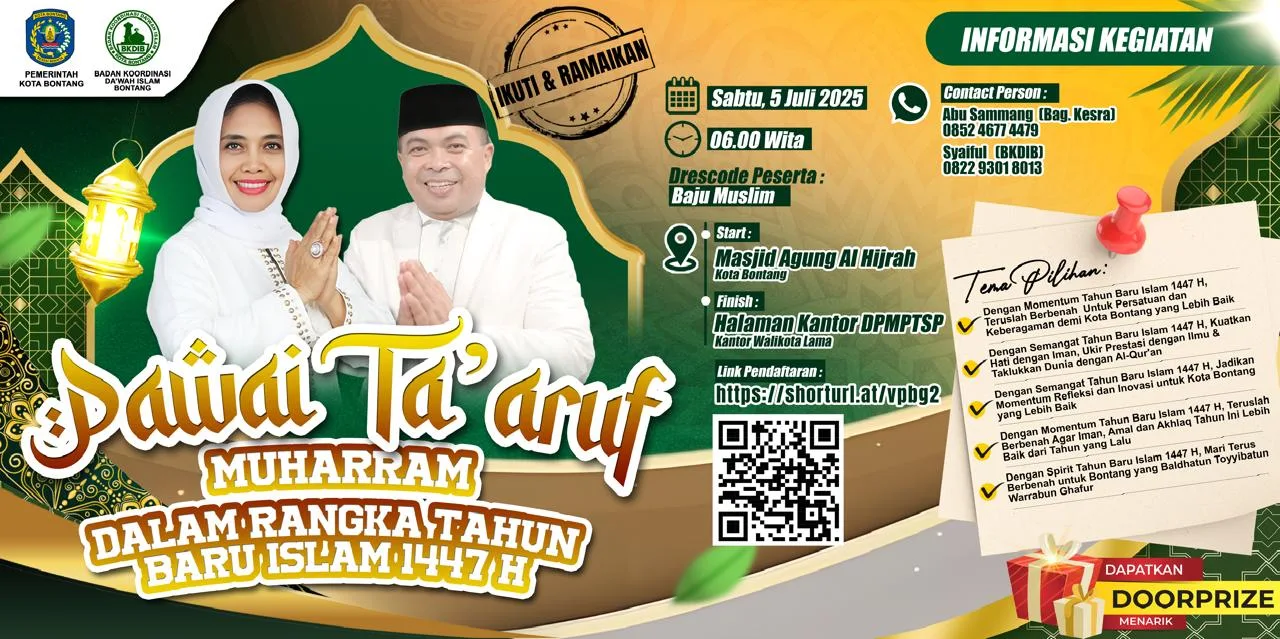 Jangan Ketinggalan! Cek Jadwal dan Rute Pawai Taaruf Bontang Sabtu Ini, Bertabur Doorprize