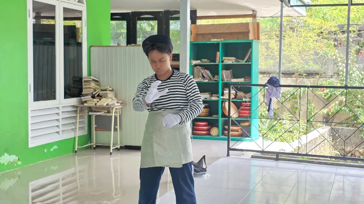 SMPN 3 Bontang Gunakan Seni Pantomim untuk Edukasi Lingkungan