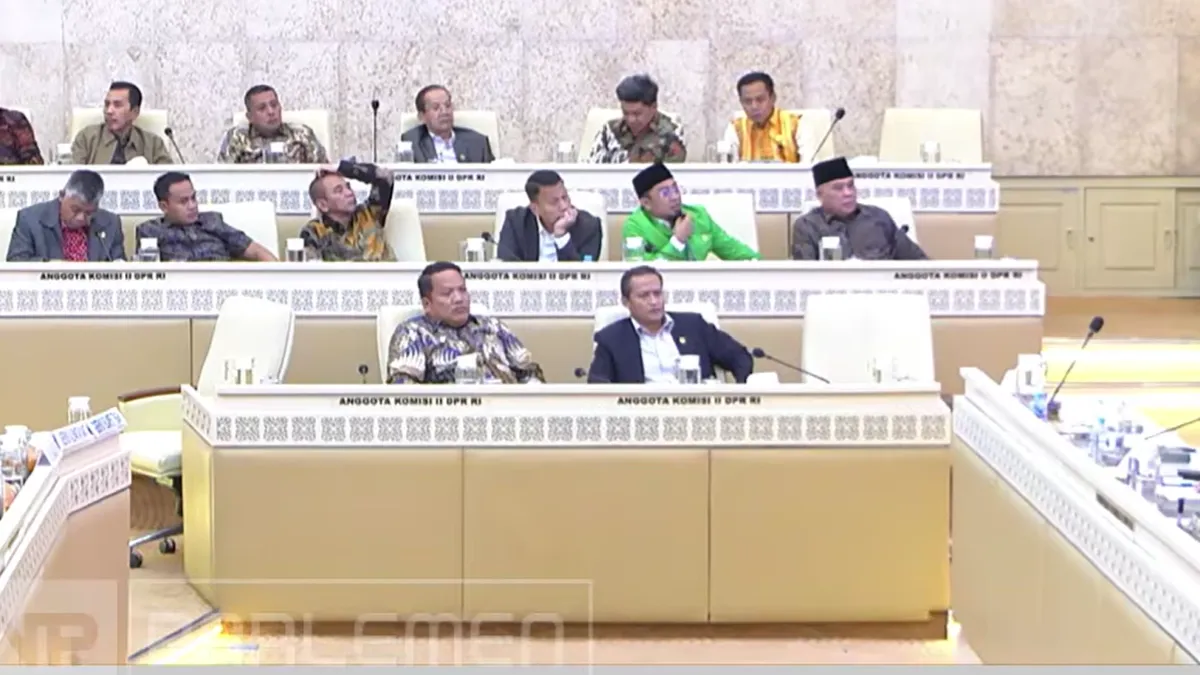 Rapat Kerja dan Rapat Dengar Pendapat (RDP) di Gedung Nusantara DPR RI, Jakarta, pada Senin (8/6/2026).