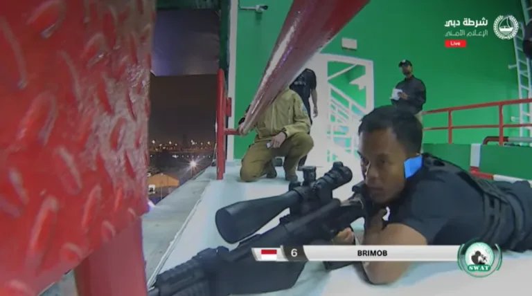 Selisih 1 Detik, Brimob Polri Kalahkan Pasukan Elit Brasil COT di UAE SWAT Challenge 2024
