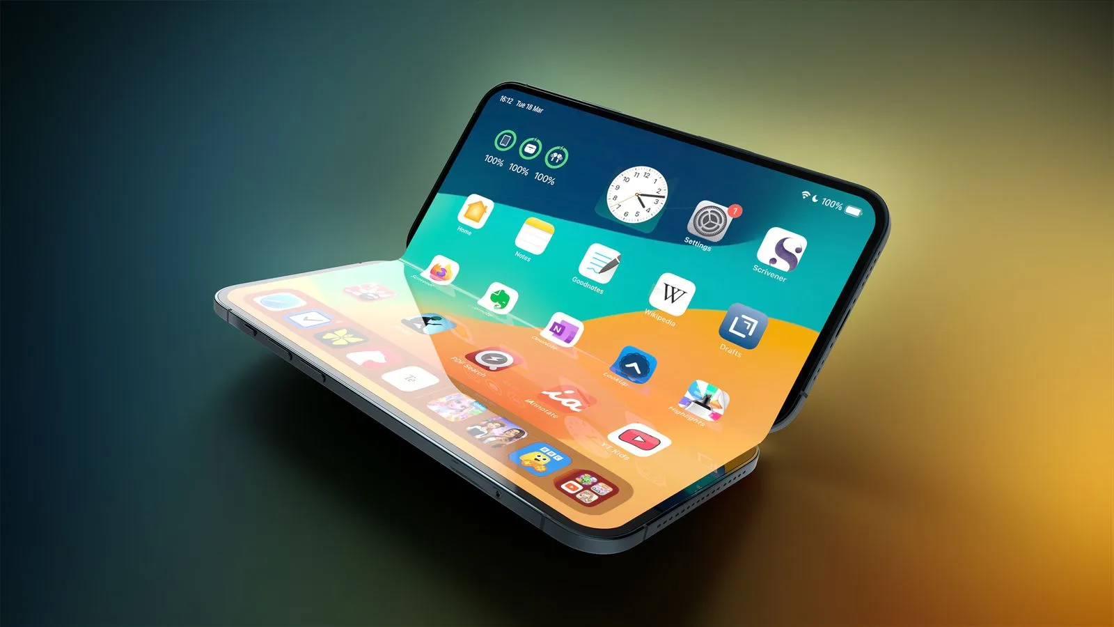 Apple Dianakemaskan? Samsung Kembangkan Layar iPhone Lipat Super Mulus, Galaxy Z Fold Malah Ketinggalan