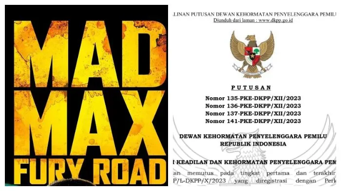 Terpopuler Hari Ini, Rabu 7 Februari 2024: Sinopsis Film Mad Max: Fury Road hingga DKPP RI Beri Peringatan Keras Ketua KPU RI