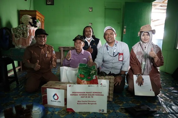 Badak LNG Gelar Aksi Sosial untuk Veteran Jelang HUT ke-78 RI