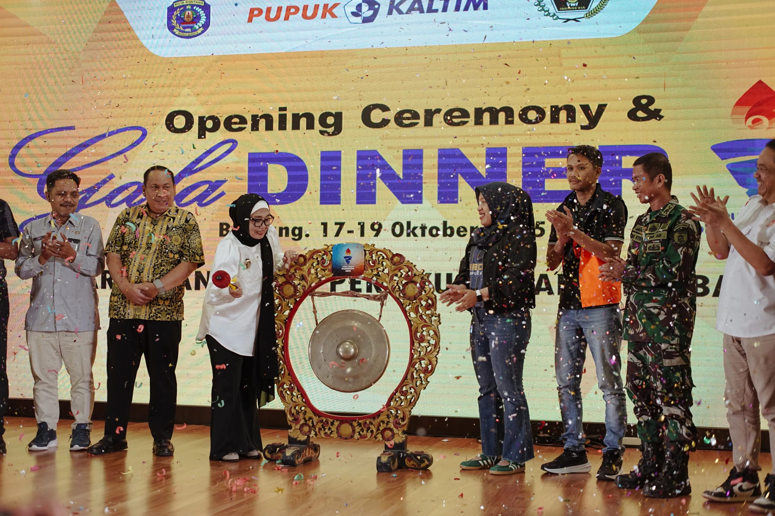 Opening Ceremony Pupuk Kaltim Porwada 2025 di Bontang Berlangsung Megah, Para Kontingen Siap Berlaga