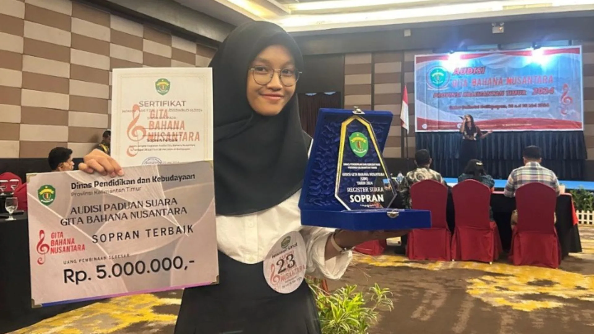 Kinasih SMA YPK Bontang Menjadi yang Terbaik dalam Audisi Gita Bahana Nusantara Tingkat Kaltim