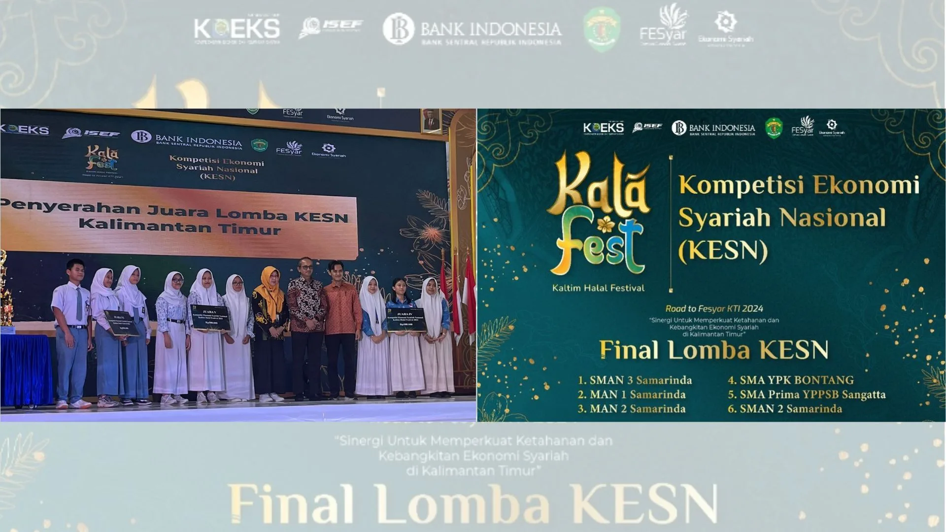 Siswa SMA YPK Juara 5 Kompetisi Ekonomi Syariah Nasional Tingkat Kaltim, Siapa Peraih Juara 1?