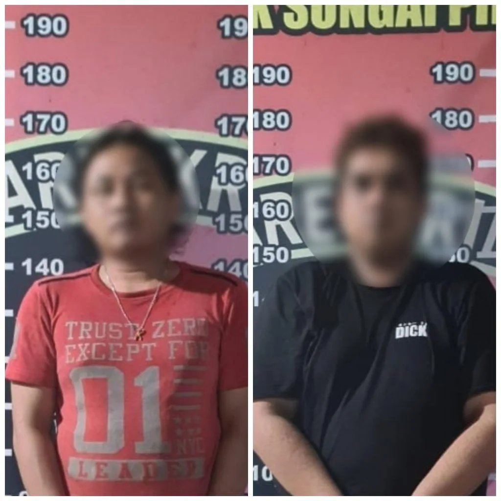 Dua Pria Ditangkap Polsek Sungai Pinang, 109 Poket Sabu Gagal Edar