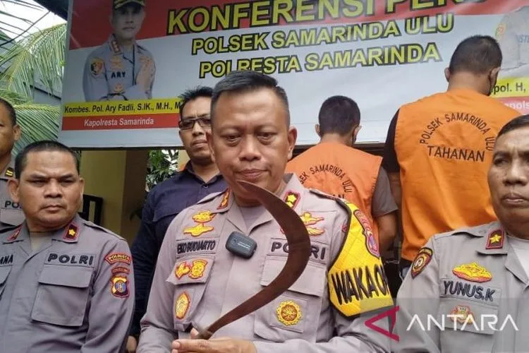 Polresta Samarinda Tangkap Jukir, Ancam Warga dengan Sajam