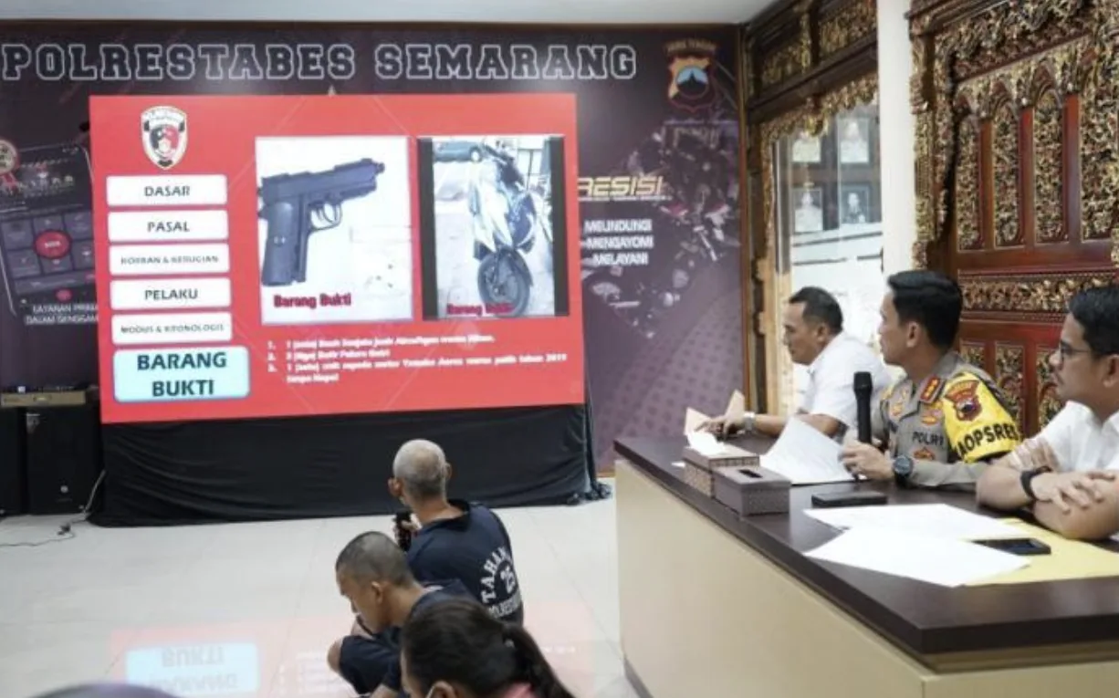 Polrestabes Semarang Tahan Tersangka Penembakan Gadis 14 Tahun, Motif Cemburu dan Kecurigaan Prostitusi