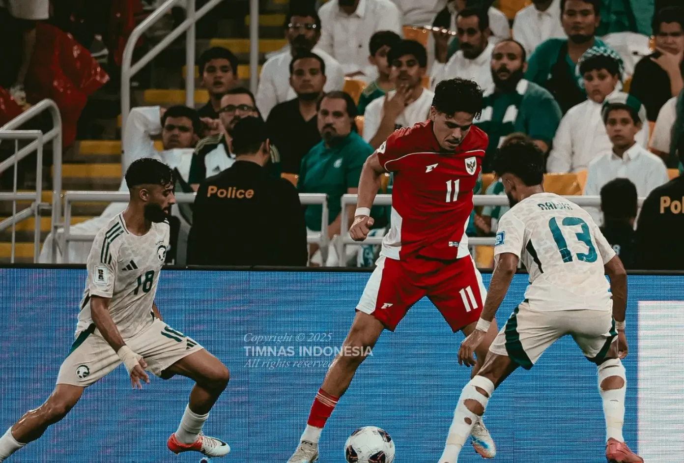 Timnas Indonesia Kalah Tipis 3-2 dari Arab Saudi Lewat Drama 3 Penalti VAR dan Kartu Merah