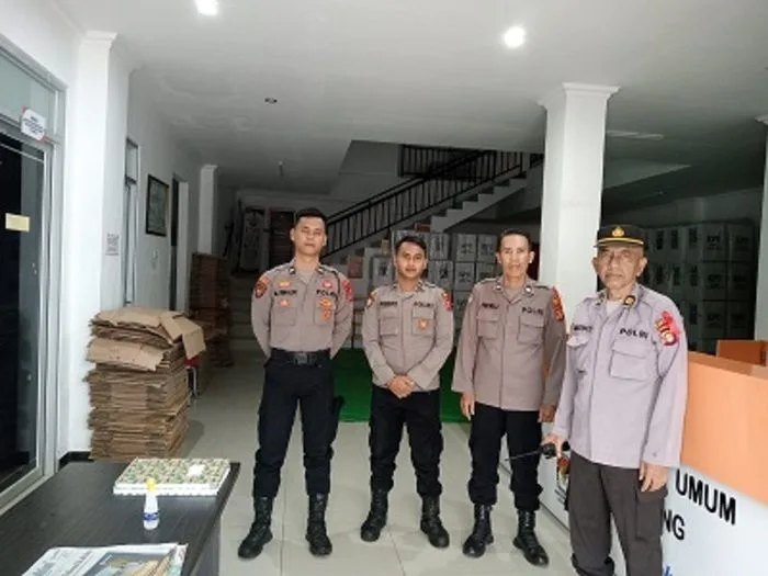 Jelang Pemilu 2024, Polres Bontang Jaga Logistik KPU 24 Jam