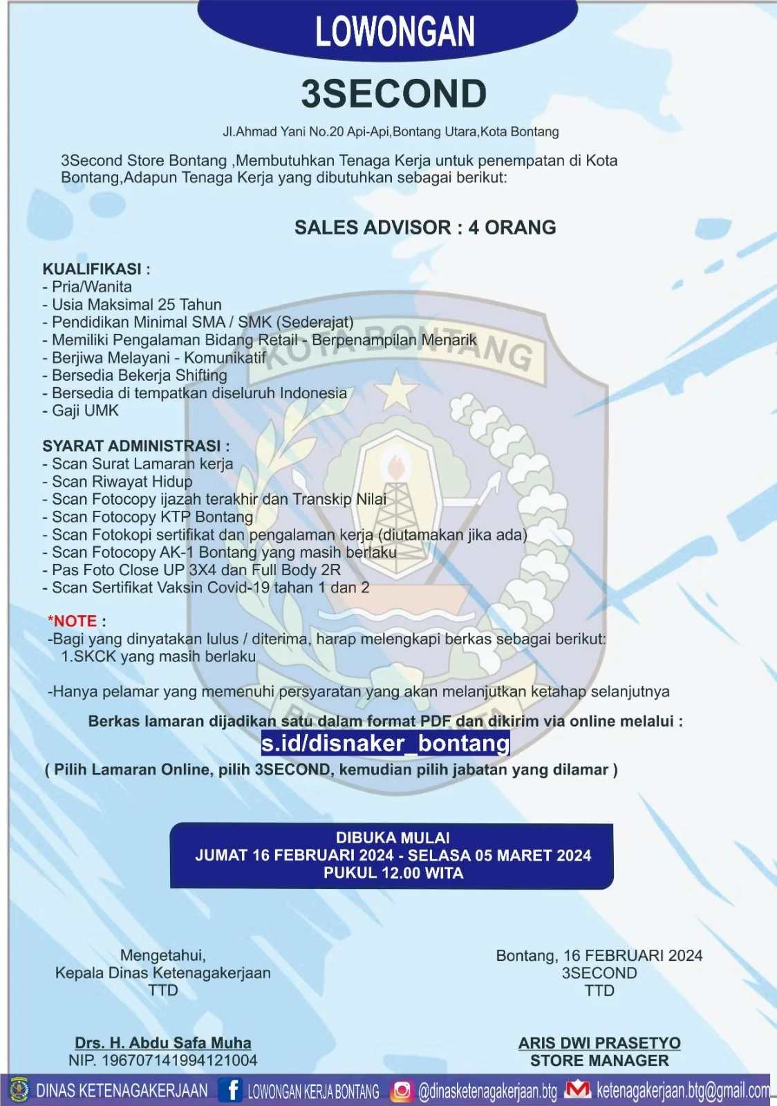 Lowongan Kerja 3Second, Apa Kualifikasi Dibutuhkan?