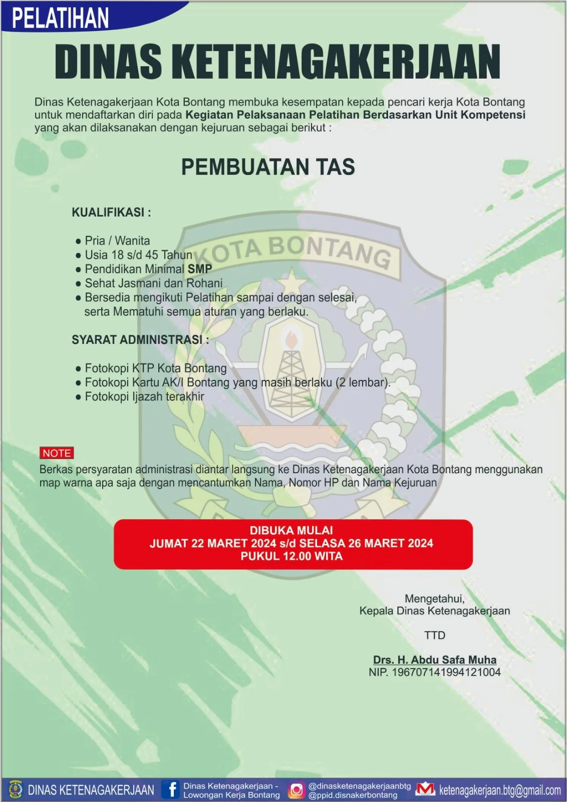 Pelatihan Pembuatan Tas, Apa Kualifikasi Dibutuhkan?