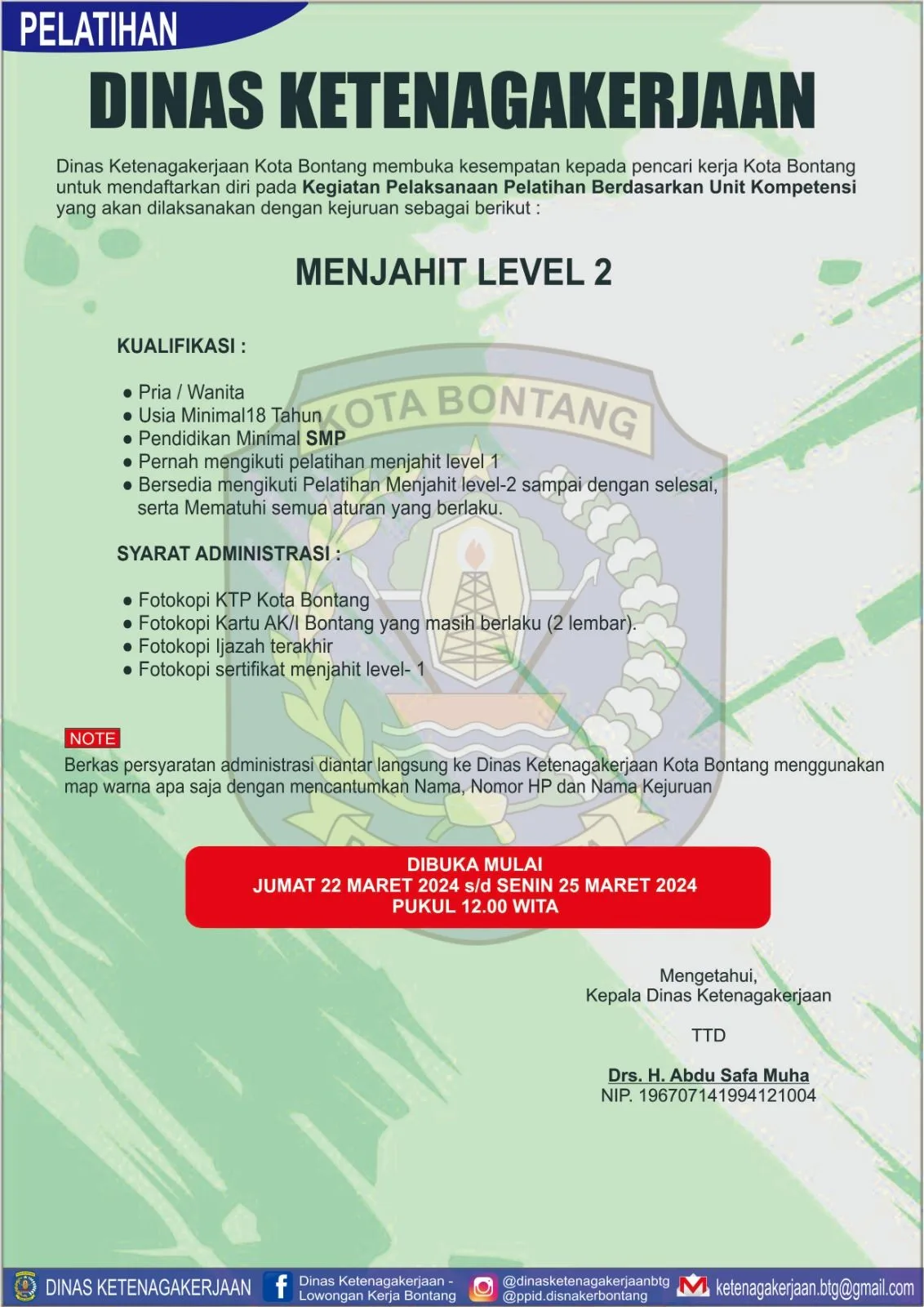 Pelatihan Menjahit Level 2, Apa Kualifikasi Dibutuhkan?
