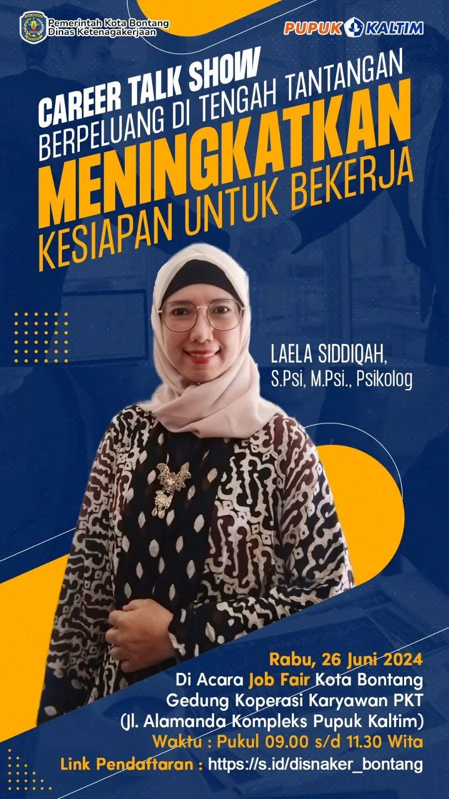 Career Talk Show dan Job Fair Kota Bontang Siap Digelar, Hadirkan Narasumber Inspiratif dan Puluhan Lowongan Kerja