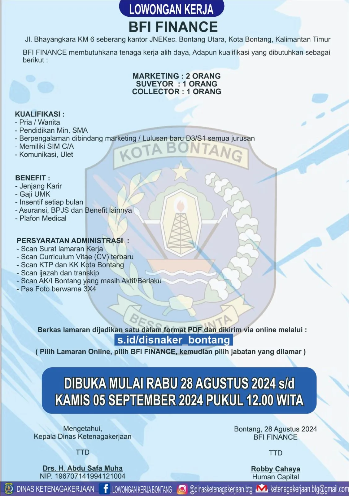 BFI Finance Buka Lowongan untuk Beberapa Posisi di Bontang