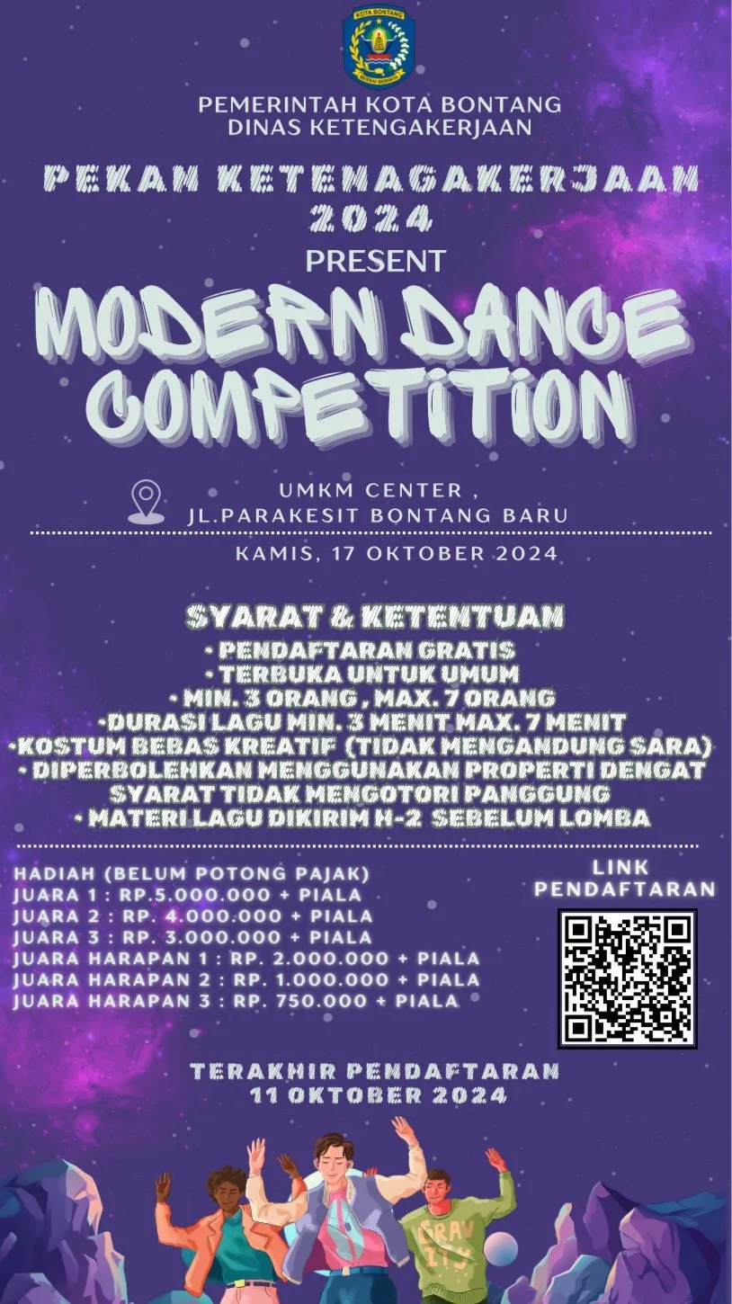 Disnaker Bontang Gelar Pekan Ketenagakerjaan 2024, Ajak Kaum Muda Ikutan Lomba Modern Dance!