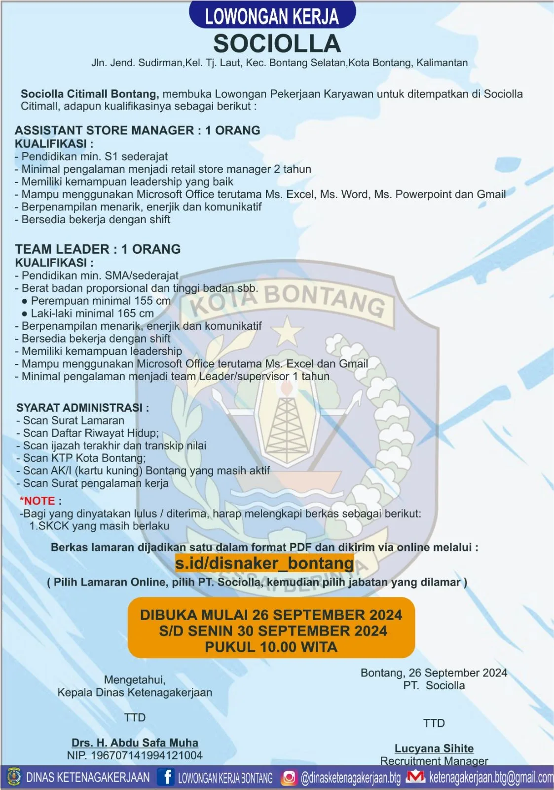 Sociolla Citimall Bontang Buka Lowongan untuk Posisi Strategis!