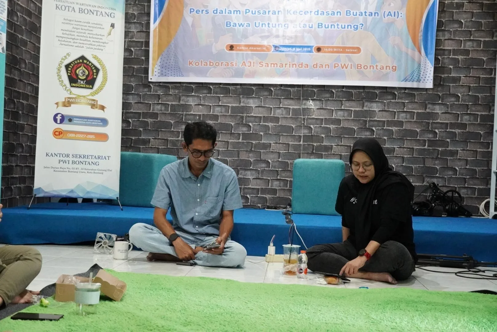AI Bisa Nulis Berita Kilat, Tapi Punya ‘Jiwa’? PWI Bontang dan AJI Samarinda Beberkan Tantangannya