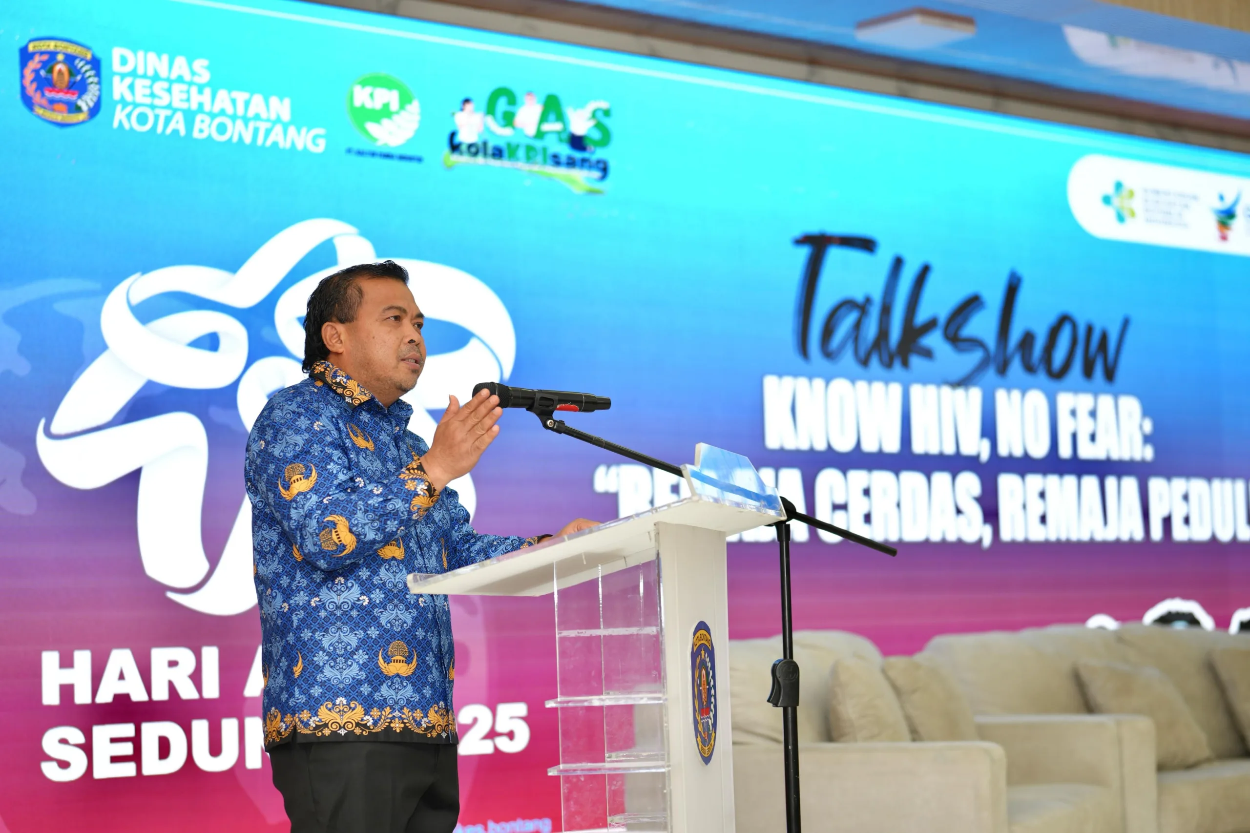 Buka Talkshow Hari AIDS Sedunia, Wawali Agus Haris Ingatkan Pelajar Bontang: Fokus Belajar, Jangan Pacaran Dulu