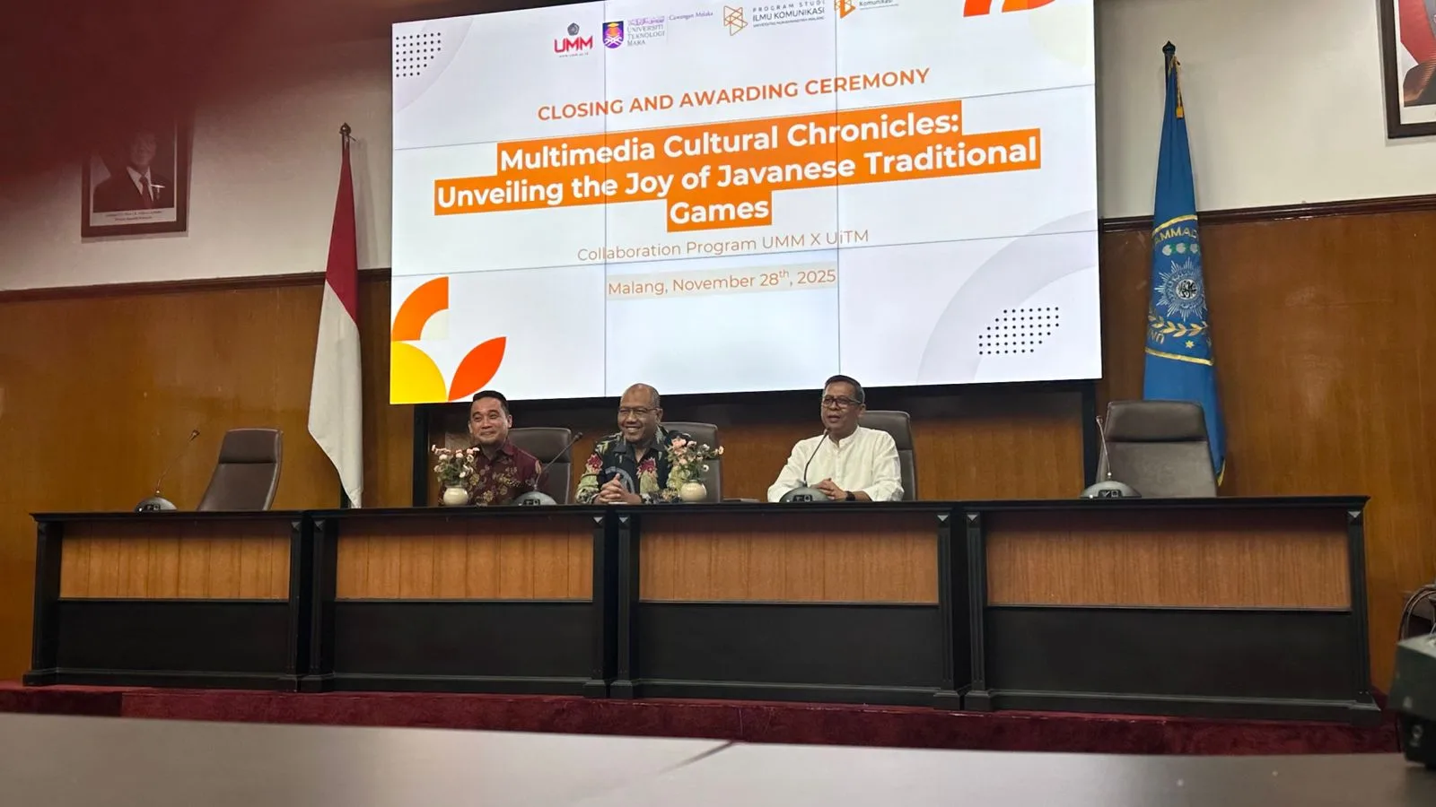 Mahasiswa Ilmu Komunikasi UMM dan UiTM Malaysia Kolaborasi Bawa Permainan Tradisional Jawa ke Kancah Global