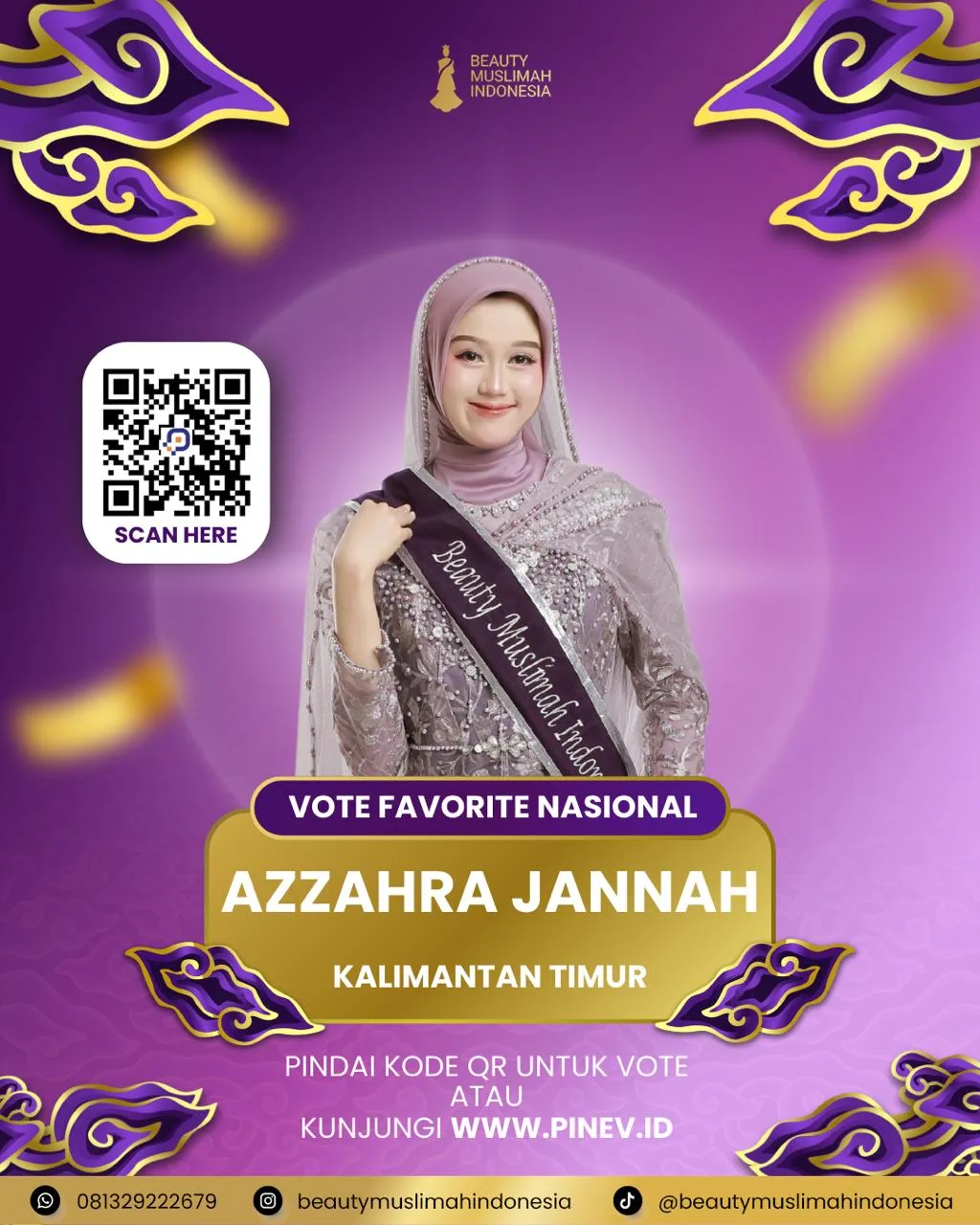 Mimpi Kecil dari Depan Layar Kaca, Azzahra Jannah Siap Harumkan Kaltim di Panggung Beauty Muslimah Indonesia