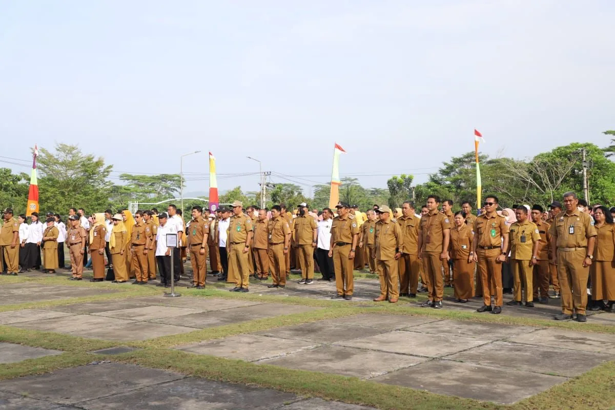 Pjs Wali Kota Bontang Tekankan Netralitas ASN dalam Apel Gabungan