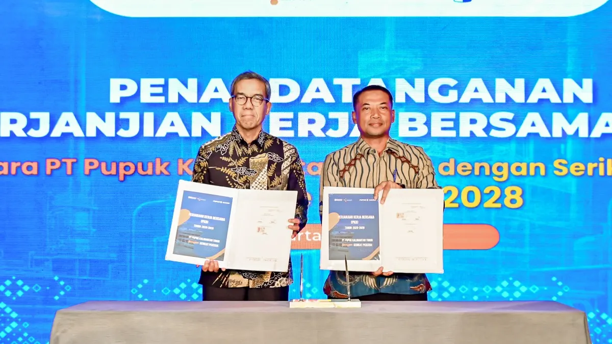 Wujudkan Hubungan Industrial Harmonis, Pupuk Kaltim dan SP KKPKT Resmi Teken PKB 2026–2028