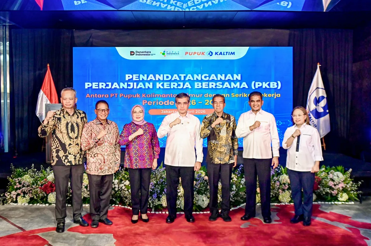 Wujudkan Hubungan Industrial Harmonis, Pupuk Kaltim dan SP KKPKT Resmi Teken PKB 2026–2028