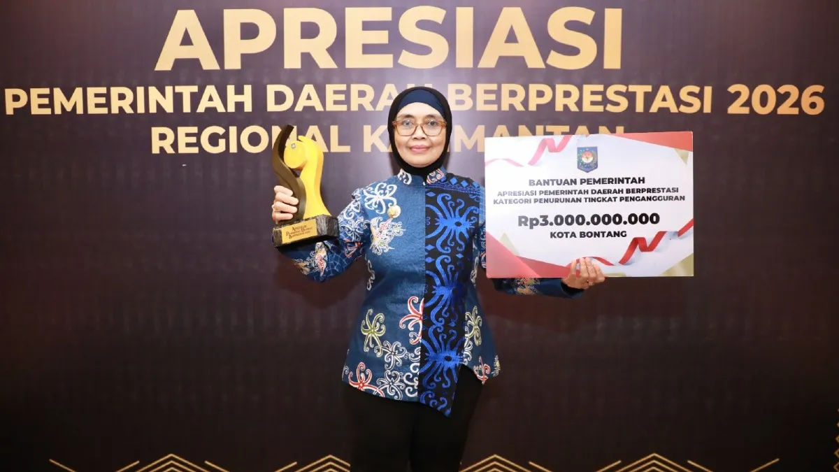 Pemkot Bontang Raih Penghargaan Terbaik 1 Penurunan Pengangguran, Dapat Insentif Rp3 Miliar