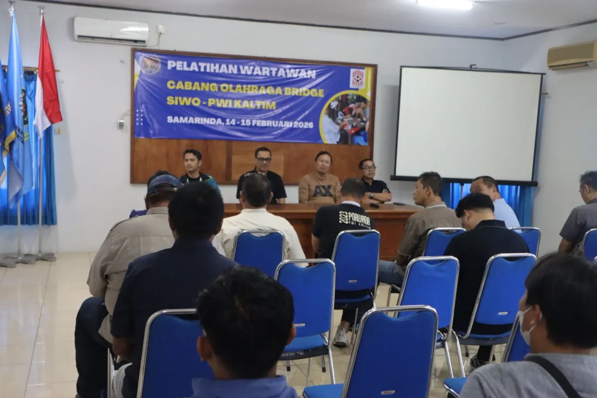Bukan Sekadar Main Kartu, PWI Kaltim Gembleng Wartawan Jadi Atlet Bridge Porwanas