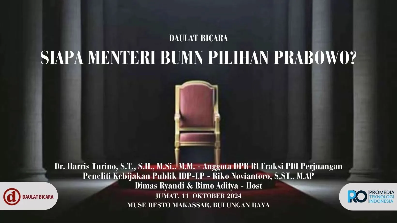 Jelang Pembentukan Kabinet, Siapa Sosok Tepat untuk Menteri BUMN? Saksikan Diskusi Mendalam di Daulat Bicara