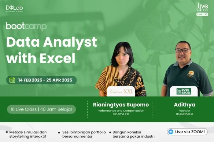 Bootcamp Excel di DQLab, Belajar Kelola dan Analisis Data yang Efektif demi Langkah Pasti Menuju Karier Data Analyst Unggulan
