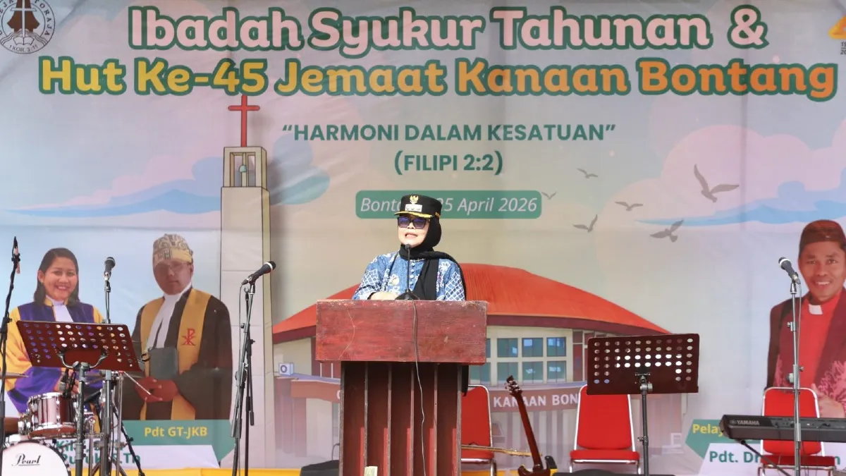 Peringati HUT ke-45 Gereja Toraja, Wali Kota Neni Puji Angka Kriminalitas Nol di Kanaan