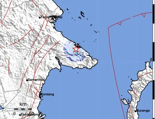 Gempa Bumi Magnitudo 3,8 Guncang Tenggara Berau: Pusat di Darat, Kedalaman 5 Km