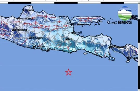 BMKG: Gempa Bumi M 5,3 Guncang Selatan Jawa Timur, Dirasakan di Malang hingga Blitar