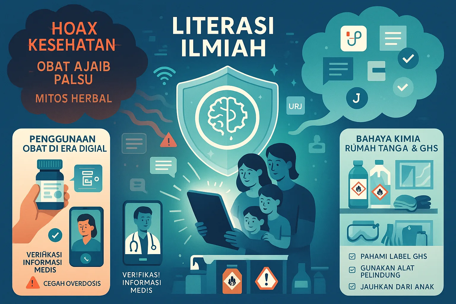 Peran Literasi Ilmiah di Era Digital dalam Penggunaan Obat dan Pemahaman Bahaya Kimia Rumah Tangga