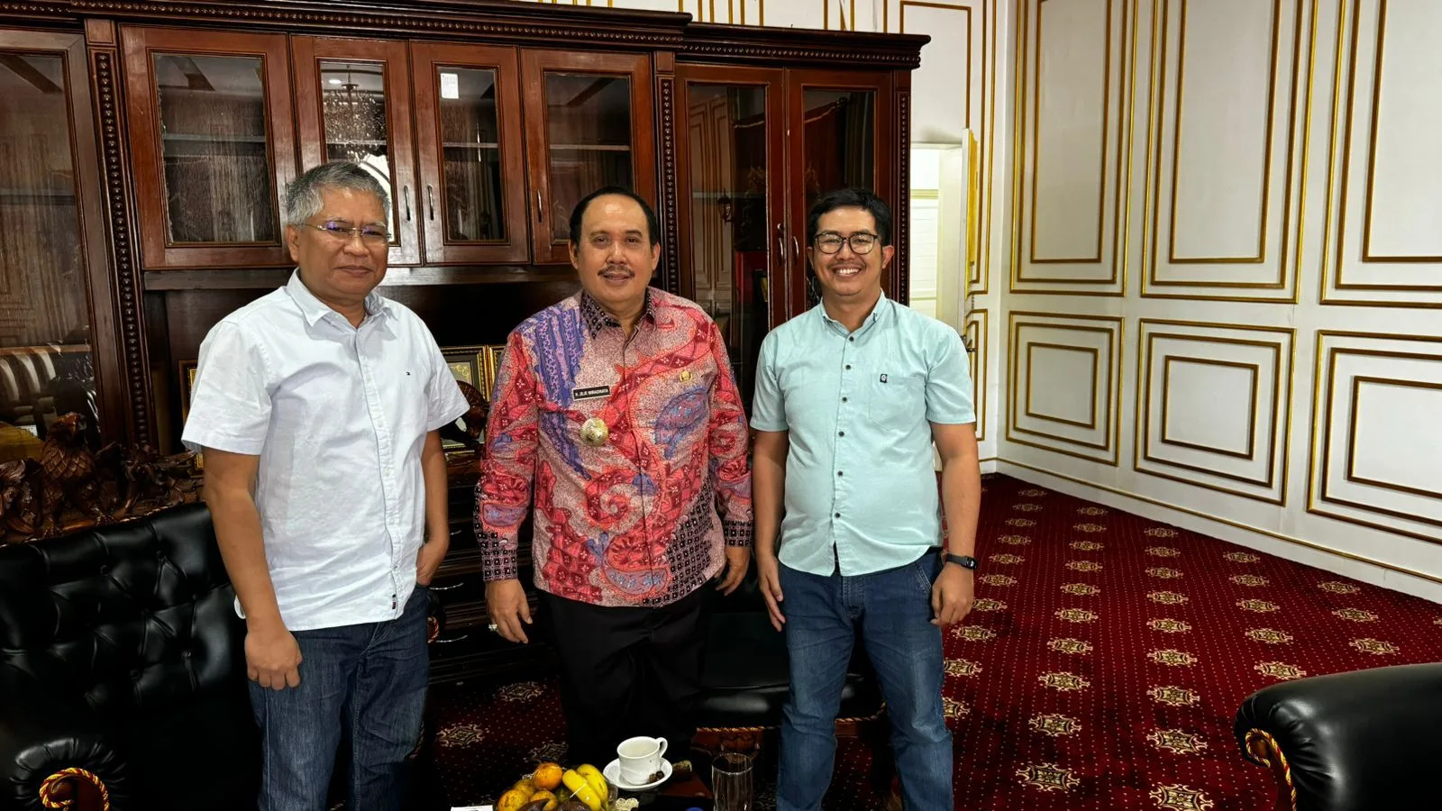 Promedia Audiensi dengan Bupati Pangandaran dan Calon Gubernur Jabar Jeje Wiradinata