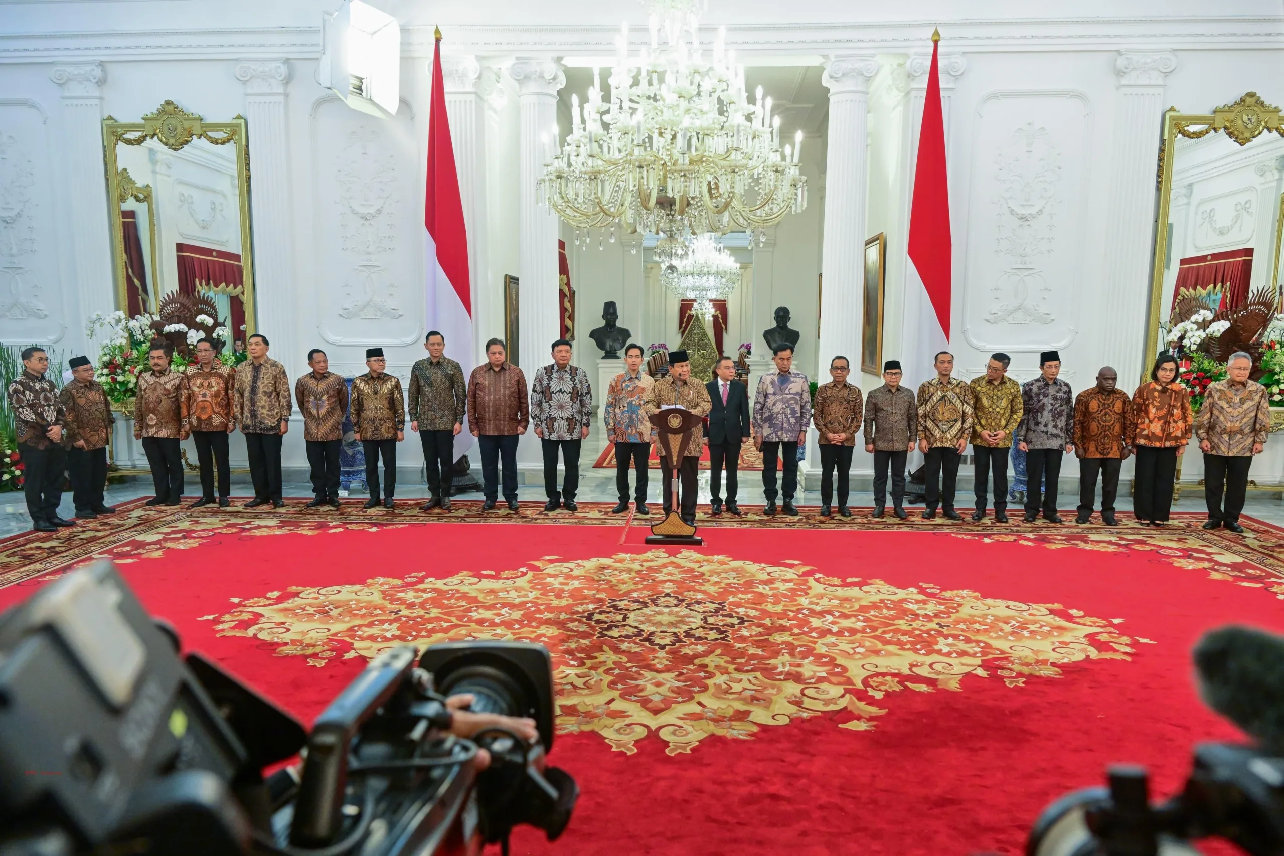 Prabowo Subianto Umumkan Kabinet Merah Putih 2024-2029, Berikut Daftar Menteri Pilihan RI 1