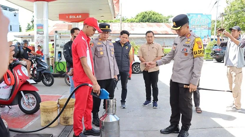 Kapolres Bontang Sidak SPBU, Hindari Praktik Curang, Awasi Manipulasi Meteran BBM