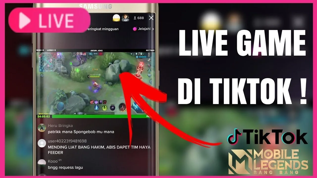Cara Live Streaming Mobile Legends di TikTok Menggunakan 1 HP Android