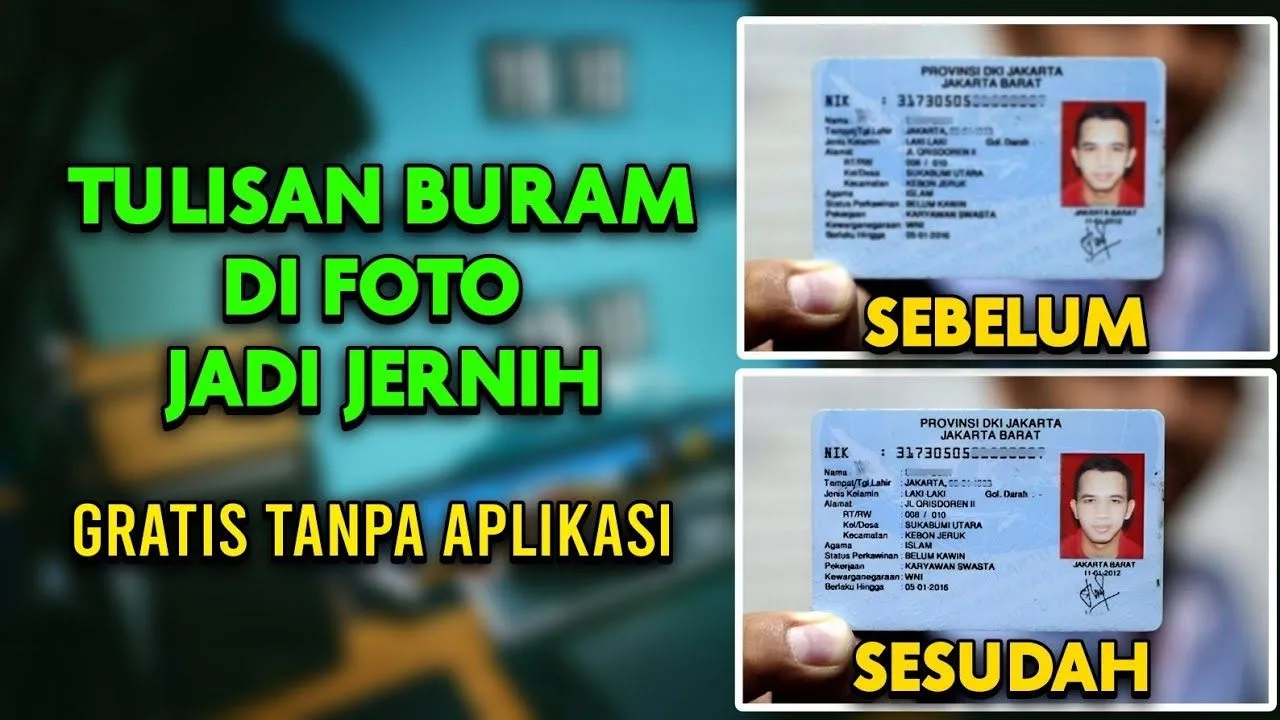 Memperjelas Tulisan Buram pada Foto Tanpa Aplikasi, Panduan Lengkap