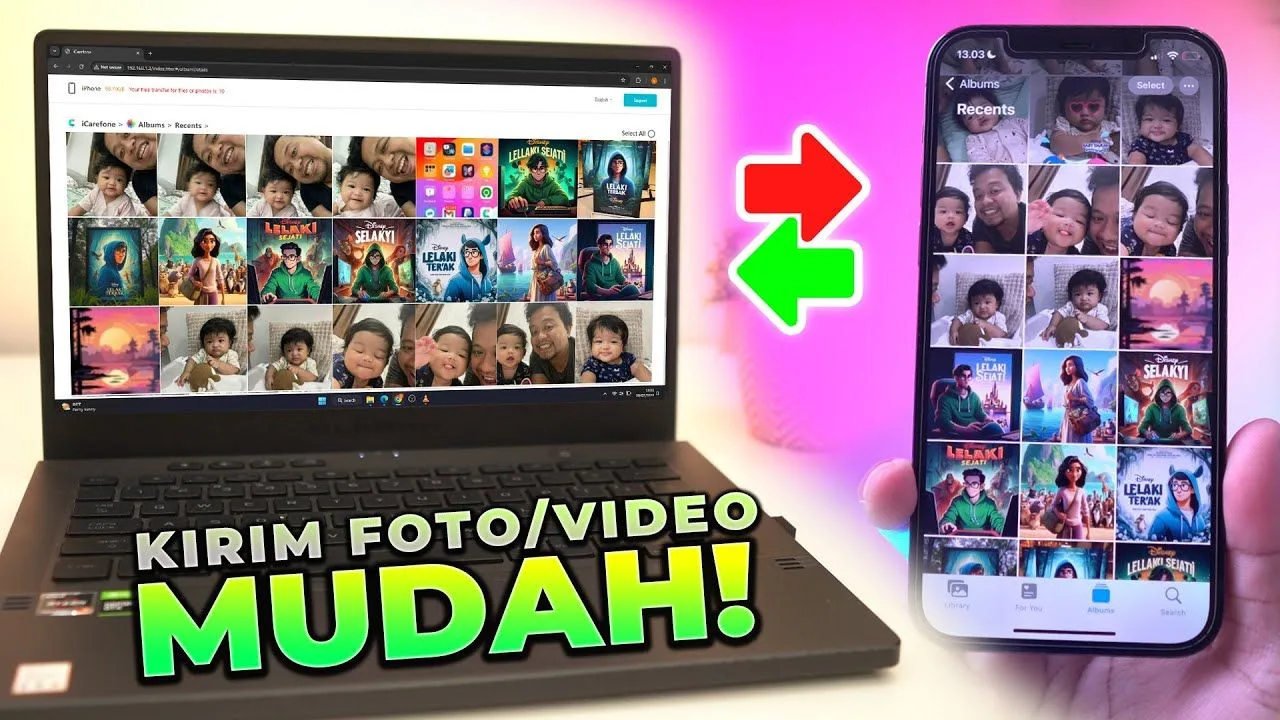Pindahkan Foto dan Video HP ke Laptop Tanpa Kabel Data, Ini Caranya yang Mudah