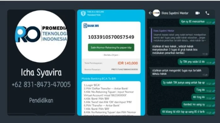 Waspada! Penipuan Mengatasnamakan Promedia, Modus Tugas Grup WhatsApp hingga Palsukan Surat OJK