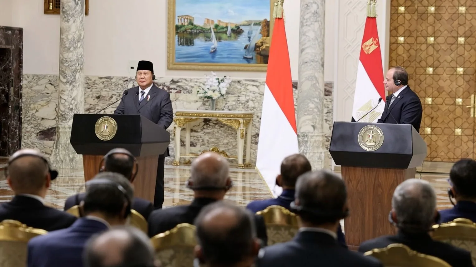 Prabowo dan Presiden Mesir Bersama Suarakan Perdamaian di Palestina