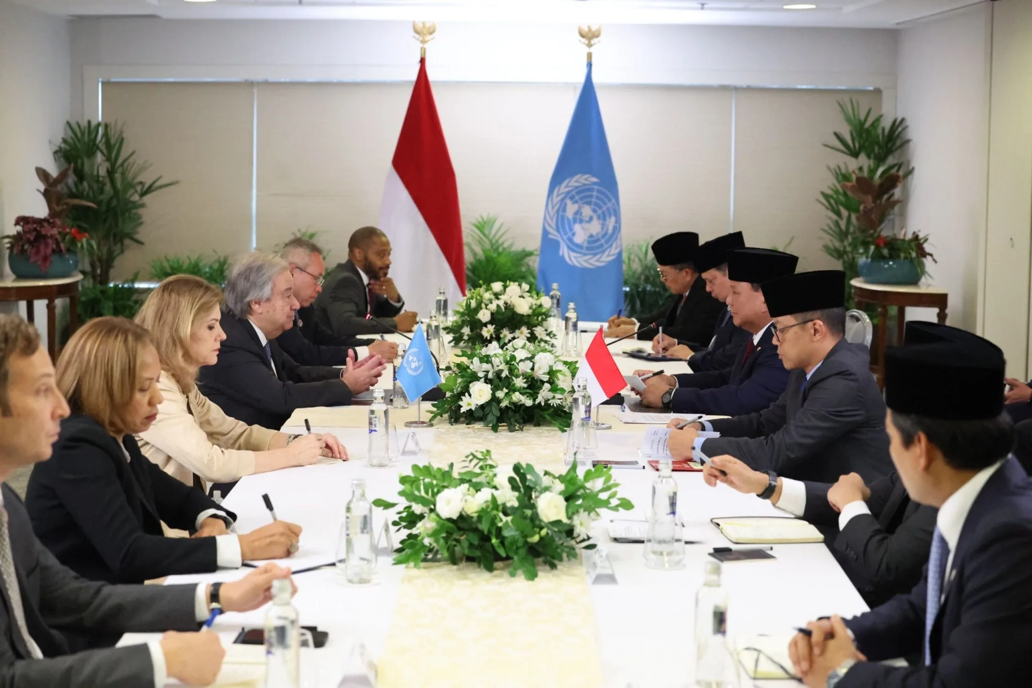 Prabowo dan Sekjen PBB Bahas Palestina dan Perubahan Iklim di Brasil
