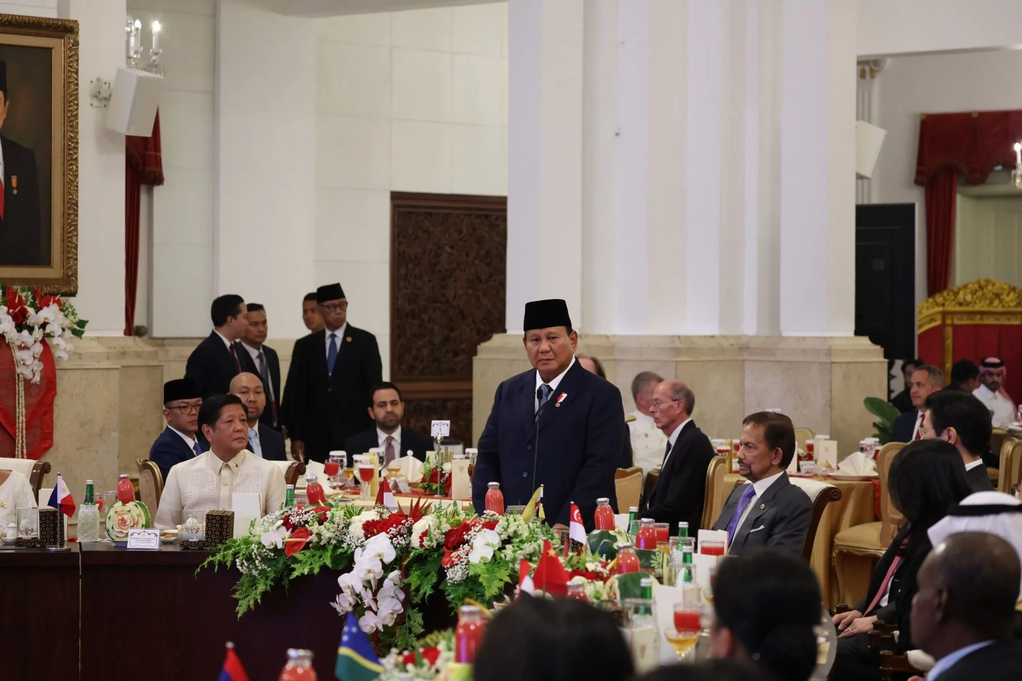 Prabowo Subianto Gelar Jamuan Makan Malam Perdana Sebagai Presiden ke-8 RI di Istana Negara