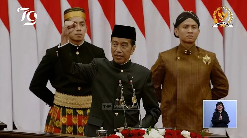 Jokowi Pamit dalam Pidato Kenegaraan Sidang Tahunan MPR RI 2024