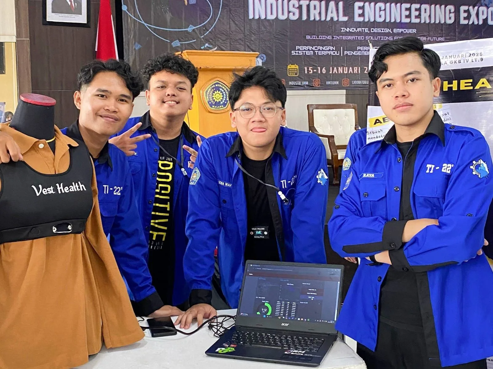 Rompi Pintar Karya Mahasiswa UMM, Solusi Cegah Kelelahan dan Kecelakaan Lalu Lintas