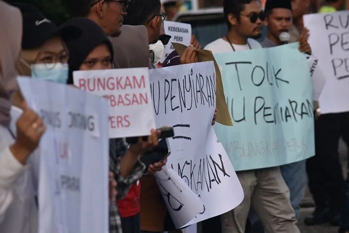 Jurnalis dan Pegiat Media Sosial Bontang Gelar Aksi Tolak RUU Penyiaran